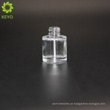 Recipiente vazio dos tampões de garrafa do verniz para as unhas da base redonda grossa de vidro pequena transparente